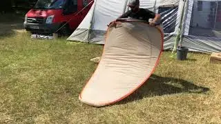 How to pack away the OLPRO Toilet & Utility Tent