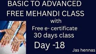 Free mehandi class ( day-18)# wedding theme # youtube # jasaliyarkareem # jashennas 
