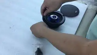 Instructions on how to attach the grills to the speaker - PL63BL