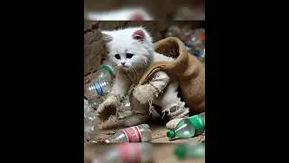 The poor cute kitten&rsquo;s has no money to buy ice cream!!#cat #kitten #shortsfeed #catshorts #ai