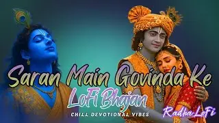 🌼Saran Main Govinda Ke LoFi Song | Krishna Bhajan | Chill Devotional Vibes | Radha LoFi🪈🎶❣️
