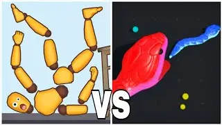 Snake Clash vs kick Break The Ragdoll Games - All Level Gameplay New Update 