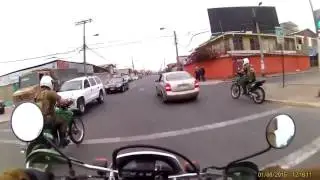 Motorcycle Chase  from chilean Police Officer with GoPro  in South America