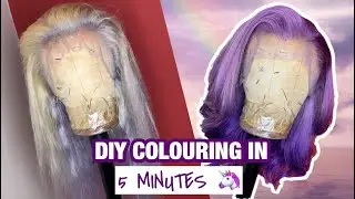 DIY PURPLE OMBRE HAIR TUTORIAL SERIES | PART 1: COLOURING IN 5 MINUTES! | EASY | NO MISTAKES 💜