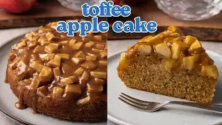 Sticky toffee apple cake | Easy apple cake recipe