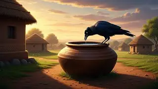 👉 The Thirsty Crow 🐦 | A Smart Moral Story for Kids | Kids Story Time