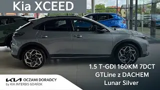 Kia XCEED MY2024 [1.5 T-GDI 160KM 7DCT] wersja GTLine z dachem PANORAMICZNYM w kolorze Lunar Silver