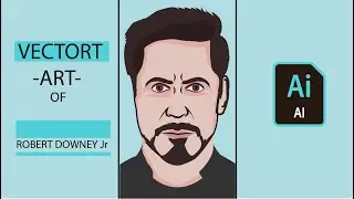 #vectorart How to draw vector art on adobe illustrator | Tony Stark