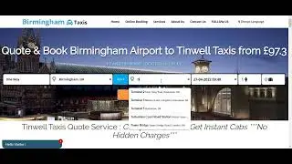 Cheap taxi From Birmingham, UK to Tinwell, UK