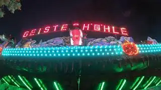 Geisterbahn Kirmes Fahrgesch&auml;ft Geisterh&ouml;hle Zinnecker Volksfest G&auml;ubodenfest Straubing Onride 2019