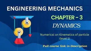 Numerical on Kinematics of particle (level 1)