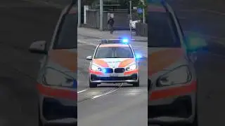 Swiss Police Car responding 🇨🇭