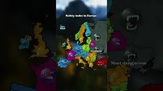 Safety index in europe #mapping #map #geography #history #europe #world