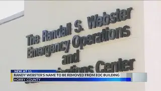 Horry County leaders strip Webster&rsquo;s name from emergency operations center amid sexual harassment al
