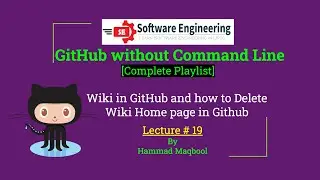 19  - Wiki in GitHub and How to delete Wiki Home page