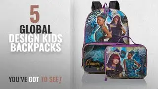 Best Global Design Kids Backpacks [2018]: Disney Girls' Descendants Backpack with Lunch Window