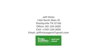 2320 Midland Rd Shelbyville TN 37160 &mdash; Jeff Hicks