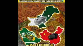 Pakistan,china,saudi VS All non-muslim countries😱🤫#shorts