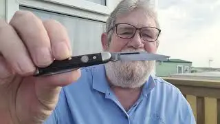 Quick sharpening of a new USA made boker penknife.