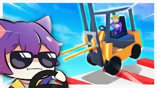 LÁI XE ROBLOX LÀM BỌN TÔI PHÁT ĐIÊN - Become Forklift Certified Obby