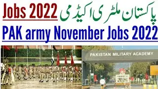 Pakistan Military Academy jobs 2021 !! Join Pak Military 2022 !! Today Nov Military Jobs