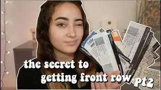 The Secret To Getting Front Row At Concerts Pt2!