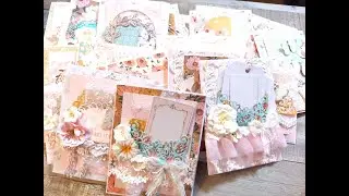 I DID it again!  Shabby Chic Handmade Cards Galore!!!  Project Share @ReneaBouquets