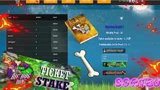 STAKE DE TOKEN HUESO DEL JUEGO BIG DOG BONE DE LA RED DE HIVE RECOMPENSAS EN TICKET