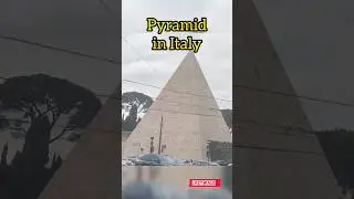 Do you know there is a pyramid in Rome ? #pyramid #rome #italy #travel #tourist #egypt #shorts