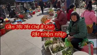 Gần Tới Tết Chợ Ở Quê Rất Nhộn Nhịp 