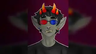 Being a filthy Homestuck and drawing Sollux Captor with my new iPad