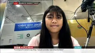 Licypriya Kangujam Live Interview at BBC World News London in COP27
