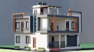 35X40 Corner Shop With House Plan,दुकान और मकान का नक्शा,Shop With House Design