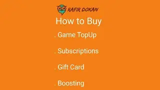 How to buy TopUp, Subscription, Gift Card, Subscription in low Price || Rafir Dokan