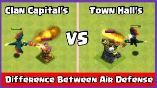 Clan capital Air defense vs all troops Clash of clans | Air defense vs all troops Clash of clans