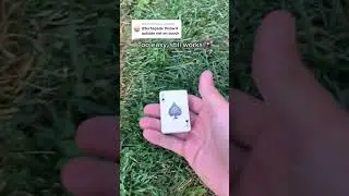 Throw test outside! 🙃 #throwtest #droptest #lighter #deckofcards #shorts