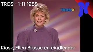 TROS - Kiosk, afkondiging Ellen Brusse en eindleader (1-11-1988)