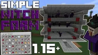 Minecraft Super Simple WITCH FARM | Tutorial Very FAST!