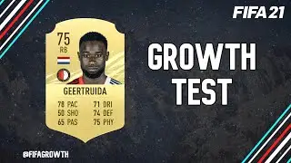 Lutsharel Geertruida Growth Test! FIFA 21 Career Mode