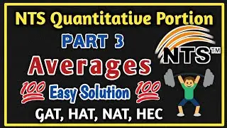 NTS Competitive Exam || Nts gat general Averages Questions