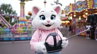 Vlog: Cat Visits the Amusement Park and Plays with a VR Headset!