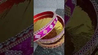 DIY Beautiful Round Tray Design | Round Tray for Wedding | Wedding Tray | #shorys #shortsvideo