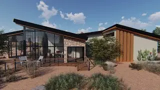 3D Render - Reception Brisa - Baja California