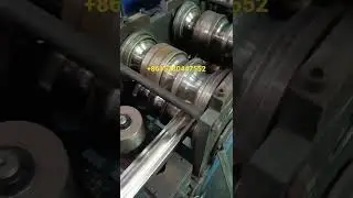 Handrail pipe making machine Round pipe turn to handrail pipe forming machine