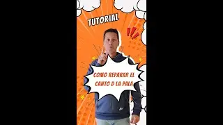 Repara una raja en el borde de la pala de Padel