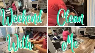 Weekend clean With Me | Kitchen cleaning | Quick Clean With Me | Weekend Cleaning Routine