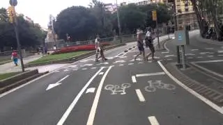 Mas ciclovías en Barcelona. No deja de sorprenderme...