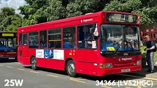*Kickdown & Downshifts* Stagecoach London | Route 25W | Transbus Plaxton Pointer | LV52HGC (34366)