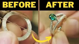 TIKTOK DIAMOND RING MAKING  |HANDMADE DIAMOND RING MAKING #shorts