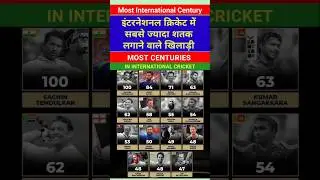 Most Centuries in International Cricket History List | Most International Hundreds #cricket #shorts